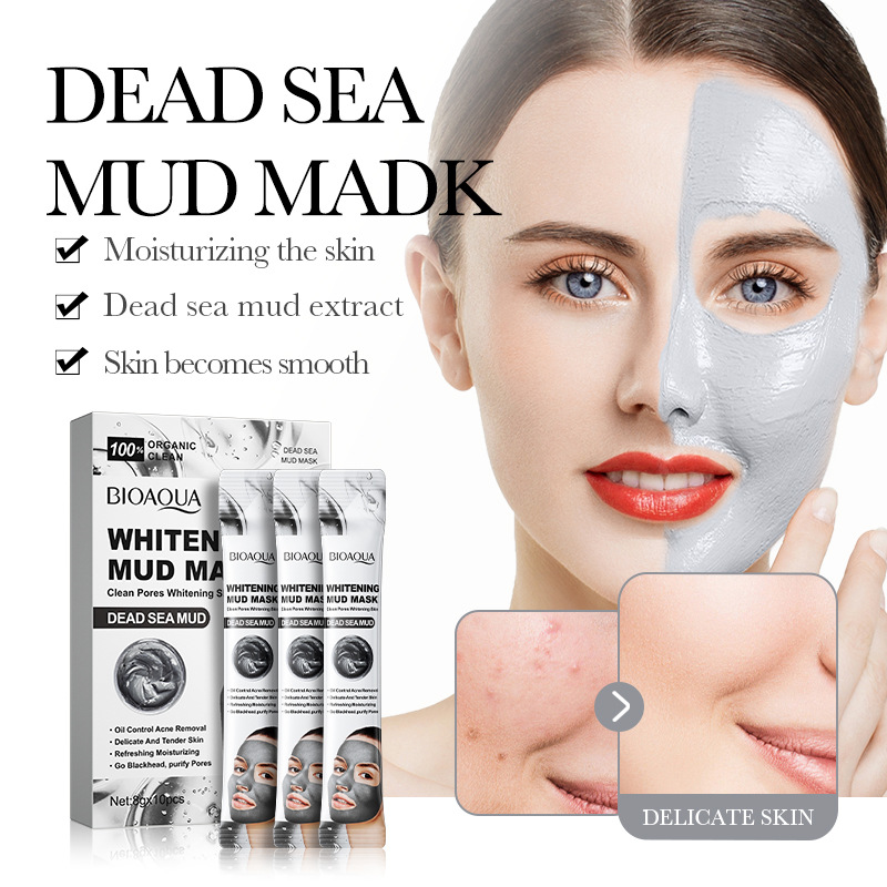Mud Mask Kaolin - 10 шт., увлажняющие маски для лица,