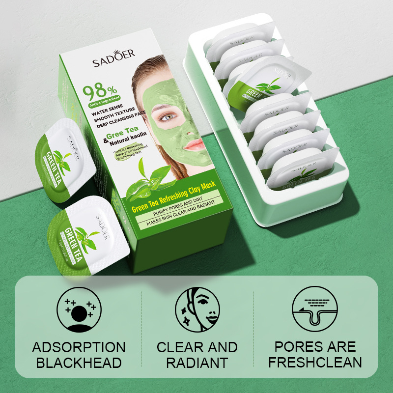 8 шт., маска для очистки лица  – обзор и цена Mud Mask Kaolin